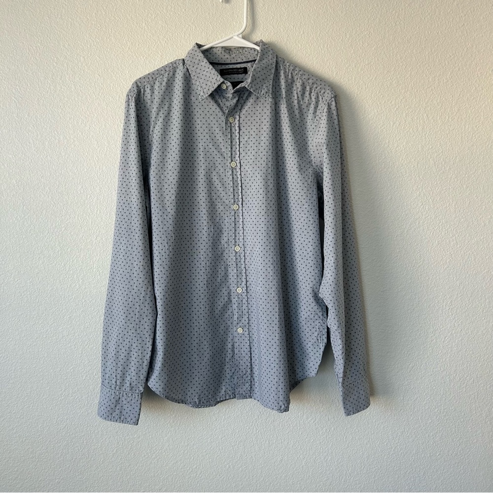 Patterned Banana Republic Button Down Shirt